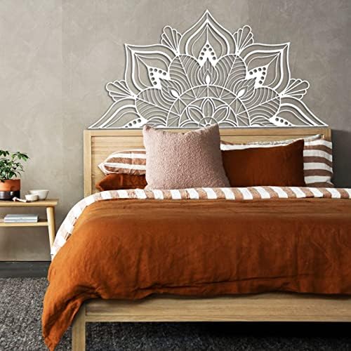 ESTART Large Metal Mandala Wall Decor, Unique Lotus Flower Wall Art - Image 3