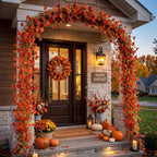 GTIDEA 36FT Fall Flower Garlands Morning Glory Vines for Autumn Mantel 6Pcs - Image 5