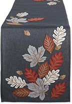 DII Fall Table Décor Embroidered Tabletop for Thanksgiving Dining, Table Runner, 14x70, Autumn Leaves by DII