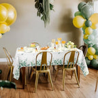 Potchen 452 Pcs Themes Party Supplies Decorations for 50 Guests, Paper Plates Napkins Cups Tablecloth Cutlery Straws for Birthday Baby Shower Party Decorations(Sage Green Gold,Birthday) - Image 6