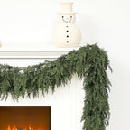 Jutom 2 Pcs 9 ft Artificial Cedar Garland for Christmas - Image 3
