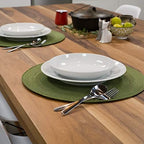Now Designs Disko Round Placemats, Disko Fir, Set of 4 - Image 6