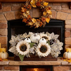 Pre-Made Fall Centerpieces for Dining Table, 14'', Fall White - Image 6