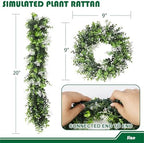 Fake Hanging Plants 23Pc-20 Artificial Ivy Vines, UV Resistant Greenery Ivy Leaves Garland with Flowers for Wedding Outdoor Decoration Home Indoor Wall Décor - Image 4