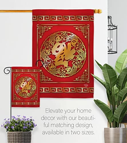 Chinese New Year Luck Arrive Tapestry Indoor Banner Room Wall Art Patio Porch Lawn Garden Flag Outdoor Yard Signs Lunar New Year Gifts Chinese Decorations Made in USA - Image 7