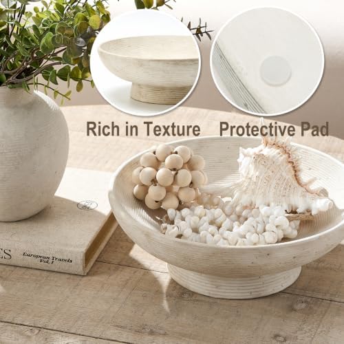 Vanselia Decorative Table Bowl Ceramic Trays Home Room Decor (11" Rustic) - Image 4