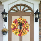 BOMAROLAN Tulip Wreath 20 Inch for Front Door Summer Fall Large Wreaths Springtime All Year Around for Outdoor Door Indoor Wall Or Window Décor Festival Decoration - Image 7