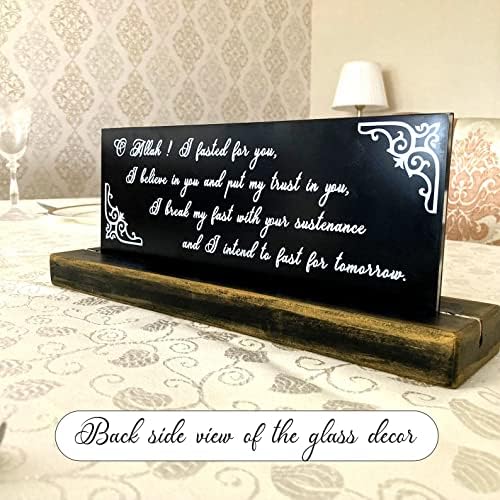 iwa concept Ramadan Glass Decoration, Dua for Iftar, Eid Gifts, Muslim Home Decor, Islamic Gift, Islamic Ornaments, Islamic Art, Ramadan Decorations, Eid Decor - Image 3