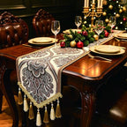 Luxury Paisley Jacquard Table Runner 14x120 Inch Extra Long for Wedding - Image 5