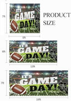 Football Themed Garage Door Cover Banner Decorations, Football Field Outdoor Single Car Garage Door Murals Buddy Decorations 8 X 7 Ft - Image 4