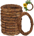 12 Pcs 8 inch Natural Grapevine Wreath Set, Hand-Woven Vine Branch Wreaths for DIY Crafts, Christmas Decorations, Home & Event Styling by KUKLIPJIM