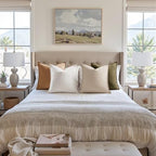MIULEE Brown Boho Linen Decorative Pillow Covers 18x18 Inch Pack of 4 - Image 5