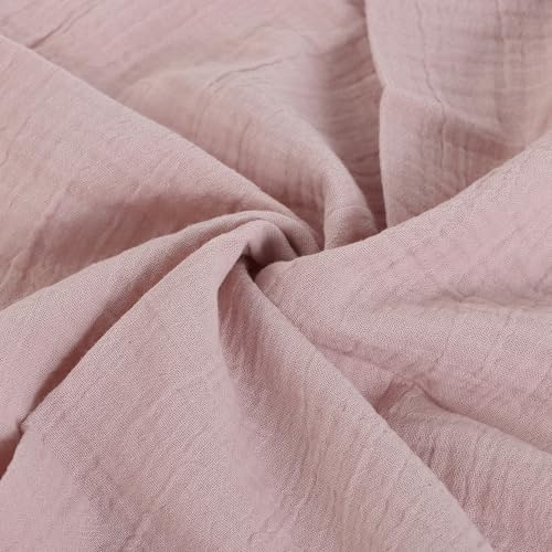 FINGERCRAFT Lace Cloth Napkin, Cotton Gauze, Set of 12, 20x20 in,Peach Wipe - Image 6