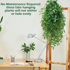 Hoteam 12 Pcs Artificial Hanging Greenery Plants, Vine - Image 4