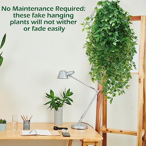 Hoteam 12 Pcs Artificial Hanging Greenery Plants, Vine - Image 4
