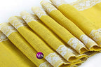 VDS Pack of 5, Burlap Table Runner with White Lace Edge, 100% Natural Jute Rustic Hessian Table Cloth Centerpiece for Wedding Birthday Party Banquet Table Decoration (Size 12X108 Inch)(Yellow) - Image 2