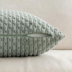MIULEE Euro Sham Decorative Throw Pillow Covers 24x24 Grey Green Corduroy - Image 7