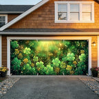6x13 FT St. Patrick's Day Garage Door Banner - Glowing Green Clover Shamrock Backdrop, Large Indoor Outdoor Garage Door Cover,Irish Holiday Decoration for Home,Yard, Party - Image 7
