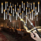 kakoya Flameless Floating Candles with Wand,36 Pcs Magic LED Hanging Taper Candles,Flickering Battery Operated Taper Candle with Wand Remote for Halloween Decorations Best Gift(White) by FLAMELESSCANDLES