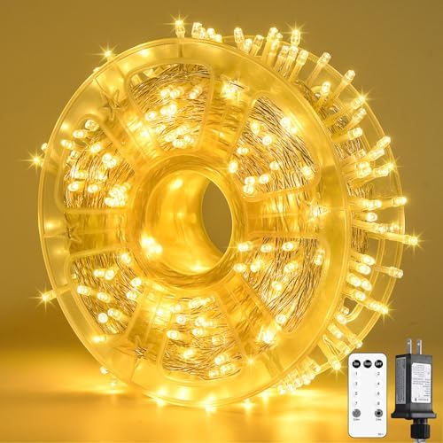 JMEXSUSS 400 LED Christmas Lights Outdoor Indoor String Lights Plug in by JMEXSUSS