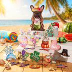Interchangeable Wooden Animal Decor Magnetic Seasonal Figurine (Z) - Image 4
