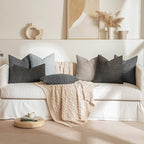 MIULEE 18x18 Decorative Boucle Couch Pillow Covers Dark Coffee - Image 3