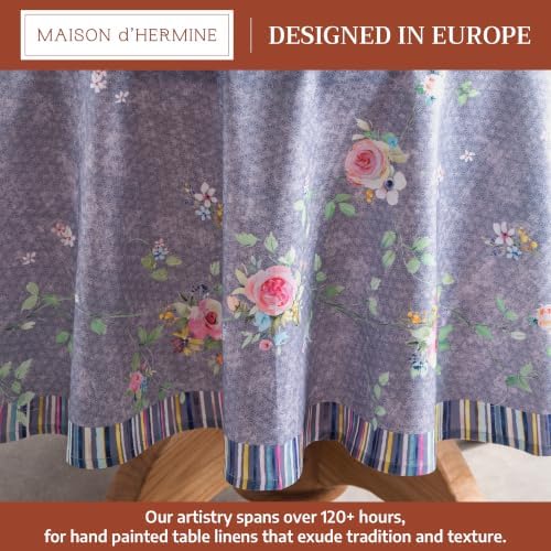 Maison d' Hermine Table Cloth Round Table Reusable 100% Cotton 63" Diameter - Image 2