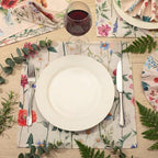 Funnymoom 24 Pcs Wildflower Floral Cloth Napkins Multicolored Reusable - Image 2