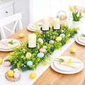 27.56" Easter Egg Candle Holder Centerpiece, Spring Table Decor with Metal Candle Cups Large Foldable Easter Candle Holder for Dining Table Mantel Fireplace, Holiday Home Party Display Decor by Unknown