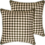 patdrea Designer Velvet Throw Pillow Cover,Set of 2,18"x18"-BrigittaC by patdrea