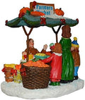 St. Nicholas Square Multicolored Resin Tabletop Farmers Market Decorative Sculpture, Market Stand by Unknown