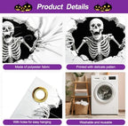 7x16FT Skull Break Wall Halloween Garage Door Banner Skeleton Happy Hallowen Garage Door Cover for Hallowen Decoration - Image 3