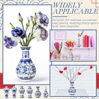 Maxcheck 12 Pcs Small Blue and White Vase, Mini Chinoiserie Vases, Classic - Image 4