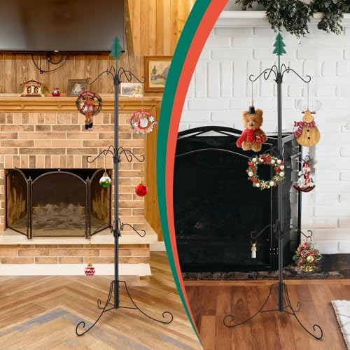 Max 62" Christmas Stocking Holder Stand with 12 Hooks - Image 4