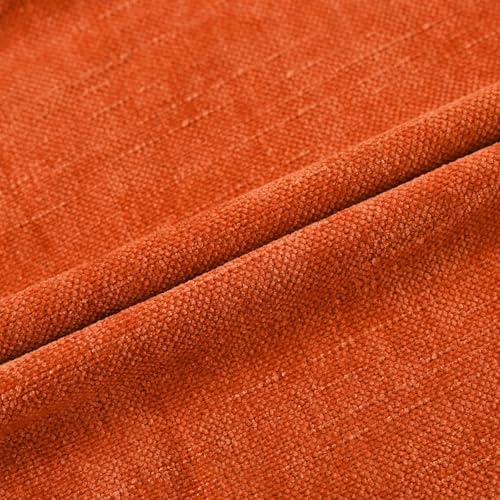 Set of 4 Soft Textured Decorative Throw Pillow Covers 24x24 Inch Cozy Farmhouse Cushion Cover Square Accent Pillow Cases for Bed Couch Sofa Living Room, Burnt Orange - Image 5