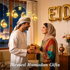 Lewondr Ramadan Curtain String Lights, 138 LEDs Moon Castle Star Lights - Image 6