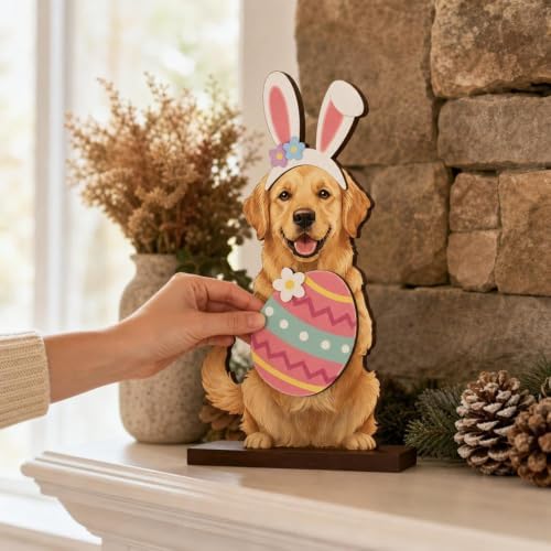 Magnetic Wooden Tabletop Animal Decor Interchangeable Holiday (S) - Image 4