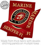Breeze Decor HS108057-BO-03 Marine Corps Americana Military Decorative Vertical House Flag Set, 28"x 40" w/Flagpole, Multi-Color - Image 7