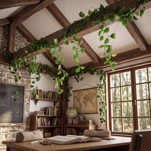 Tigeen 4 Pcs Jungle Party Decor Artificial Ivy Garland Vines and Twigs - Image 3