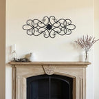 Sintosin Black Wrought Iron Wall Decor 32" x 13" - Image 3