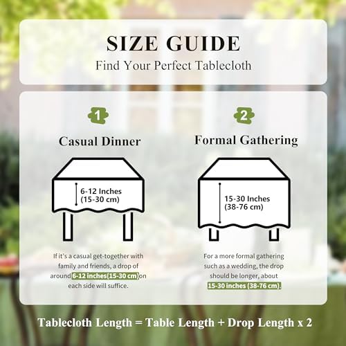 Linen World Vintage Tablecloths 60x108 Inch,100% French Linen Tablecloth,Classic Vintage Washed Table Cloths for Kitchen,Outdoor,Weddings,Decorative Thanksgiving Christmas,Moss Green - Image 4