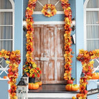 12 Pcs Fall Maple Leaf Garland 69 ft Artificial Hanging Vine - Image 4