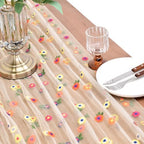 6 Pack Flower Table Runner Floral Daisy Fall Wedding Birthday Party Decor - Image 4