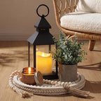 Novabright 6 Pcs Farmhouse Lantern Decor Set Candle Lanterns Vintage Roof by Unknown