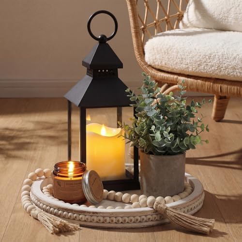 Novabright 6 Pcs Farmhouse Lantern Decor Set Candle Lanterns Vintage Roof by Unknown