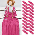 20 Pack Hot Pink Table Runner 10Ft Cheesecloth Table Runner Boho Gauze Table Runners Romantic Long Sheer Fabric Cheese Cloth Table Runners for Wedding Party Bridal Shower(Hot Pink) by YMHPRIDE