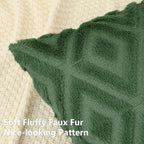Pallene Fall Forest Elf Faux Fur Throw Pillow Covers 12x20 Set of 2 - Image 3
