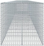 vidaxl Gabion Basket 433.1"x39.4"x39.4" - Galvanized Iron Landscaping cage - Tool-Free Assembly - Image 6
