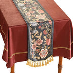 Patdrea Designer French Velvet Table Runner,12"X71"-Oldgarden A by patdrea