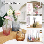 CUCUMI 12pcs Bud Vases for Centerpieces, Colorful Vintage Glass Vase Set - Image 7